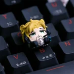 Delta Force: Stinger With Heart of Africa Keycap, a unique resin art piece with military bee medic and intricate African motifs, viewed from various angles.