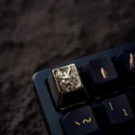 Handcrafted dragon artisan keycap from multiple angles, revealing its intricate mythical design and lustrous finish, a unique keyboard decor art.