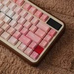 Enchanting Elf PBT Keycaps Set from multiple angles, highlighting their ergonomic design, intricate dual-engraved legends, and captivating mystical setup.