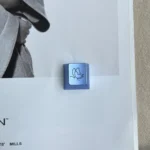 Handcrafted ethereal butterfly keycap, aluminum alloy. Intricate metallic details on this artisan ESC keycap are highlighted in a close-up design.