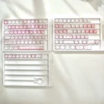 "Artistic MAO Fair Isle Cat dye-sub keycaps, showcasing intricate cozy patterns and playful cat motifs with elegant side-engraved legends."