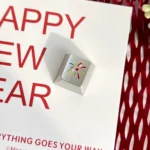 Multiple angles of the Festive Fireworks Keycap, showcasing its intricate precision CNC art and brilliant festive fireworks design.