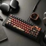 Fiery Abyss Keycap Set showcasing Fiery Abyss character, and PBT with five-sided dye-sublimation for artistic durability.