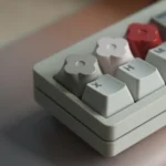 Floral Metal Keycap gallery: multiple angles reveal precision CNC aluminum and captivating etched floral designs, showcasing artisan elegance setup.