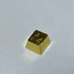 Premium gold-plated Hammer Sickle keycap showcased from multiple angles, highlighting its iconic design and exquisite artisan craftsmanship.
