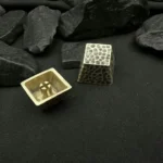 Handcrafted Hammered Copper Keycap: unique retro texture and pure copper finishes, aged patina and bright polished, embody a rustic vintage aesthetic.