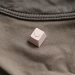 Handcrafted Heart Keycap. Premium polished aluminum ESC, vibrant color, heart motif. Detailed artistic views from all angles.