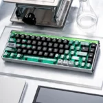 Heisenberg Magnetic Side-Engraved Keycaps Set. Dark, sleek, side-engraved keycaps with glowing legends, highlighting premium mystery for magnetic switch.