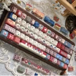 Exclusive Identity V Gothic Mystery PBT Cherry Keycap Set, with intricate dark gothic character art and mysterious iconography, for Identity V Keycaps.