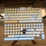 Vibrant Lamb Pastry Cherry Keycap Set, showcasing cheerful fruit designs and rich colors from a unique angle for a whimsical keycaps.