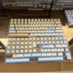 Vibrant PBT dye-sublimated Lamb Pastry Cherry Keycap Set for mechanical keyboards, showcasing cheerful fruit designs and rich colors in a playful Cherry profile.