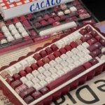 Light and Night Evan Dye-Sub PBT Keycaps Set, showcasing exclusive celestial character art. Ethereal light and shadow designs on these artistic PBT keycaps.