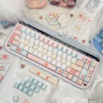Exclusive Loopy Keycap Set, PBT dye-sublimated art, showcasing its adorable character and vibrant colors. View this whimsical keyboard accent from various angles.