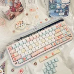 Exclusive Loopy Keycap Set: Adorable PBT dye-sublimated art featuring a vibrant, whimsical animated character. Adds playful charm to your keyboard.