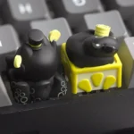 Captivating artisan resin Lord of Mysteries Klein Cat keycap, depicting Klein Moretti from various angles with charming hand-sculpted details and mysterious touch.