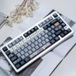 Exquisite Medieval Astrolabe Dye-Sub PBT Keycap Set for keyboards. Features intricate celestial maps and instruments, a stunning medieval keycap set.