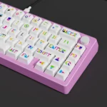 A collection of Memphis Keycaps Set showcasing their bold PBT design, vibrant geometric patterns, and postmodern artistic flair from various angles.