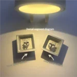 A close-up view of the Serene Moon Rabbit Keycap, showcasing its intricate metallic design and precision CNC aluminum craftsmanship.