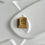 Close-up views of the Serene Moon Rabbit Keycap, showcasing its intricate lunar-inspired rabbit motif and precision CNC aluminum craftsmanship from various angles.