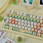 Natsume's Book of Friends: Characters MAO Keycap Set, displaying the beloved cat spirit from various angles with an ethereal, gentle aesthetics.
