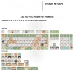 Natsume's Book of Friends: Characters MAO Keycap Set, showcasing detailed handcrafted PBT from various angles. Beloved adorable cat spirit.