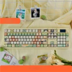Natsume's Book of Friends: Characters MAO Keycap Set featuring a whimsical Nyanko-sensei artisan cat spirit, handcrafted from PBT with an adorable, ethereal design.