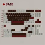 A charming close-up of the playful Pancoon Keycaps Set, showcasing adorable panda PBT dye-sub designs and vibrant, nature-inspired details from a fresh design.