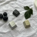 Gallery view of the premium aluminum adorable rabbit keycap, highlighting its charming pastel finish and intricate design from various angles.