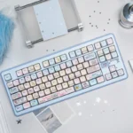 Playful Rat Convenience Store Keycaps Set for mechanical keyboards. Unique rat convenience store theme with adorable characters and vibrant miniature details.