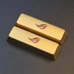 Two Republic of Gamers: ROG Logo Split Space Key Keycaps, showcasing an aggressive, sculpted gaming design for an elevated, high-performance aesthetic.