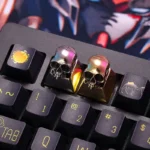 Premium handcrafted pure alloy skull artisan keycap for mechanical keyboards, showcasing intricate gothic design and raw metallic luster.