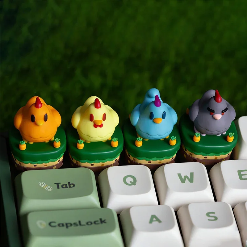 Exclusive Stardew Valley Chicken ESC Keycap, a charming pixel art Stardew Valley Keycap for gaming decor. Adds playful farm nostalgia.