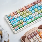 Stardew Valley Pixel Art PBT MOA Keycaps set, featuring charming pixelated designs from the whimsical game. These high-quality PBT keycaps capture rustic design.