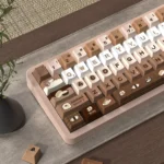 Vibrant Sushi Roll PBT Dye-Sub Keycap Set displayed from various angles, highlighting its premium quality and delightful Japanese culinary art design.