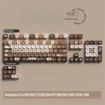 Vibrant Sushi Roll PBT Dye-Sub 112-key base keycap set in MCA profile, showcasing delightful Japanese culinary art for a premium keyboard aesthetic.