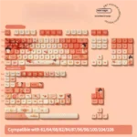 Tang Palace Beauty MDA PBT dye-sub keycap set, a 158-key full collection showcasing exquisite Tang Dynasty artistry and imperial elegance.