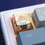 Detailed view of the exclusive Valorant Brimstone Artisan ESC keycap, showcasing its heroic character design and premium tactical gaming aesthetic.