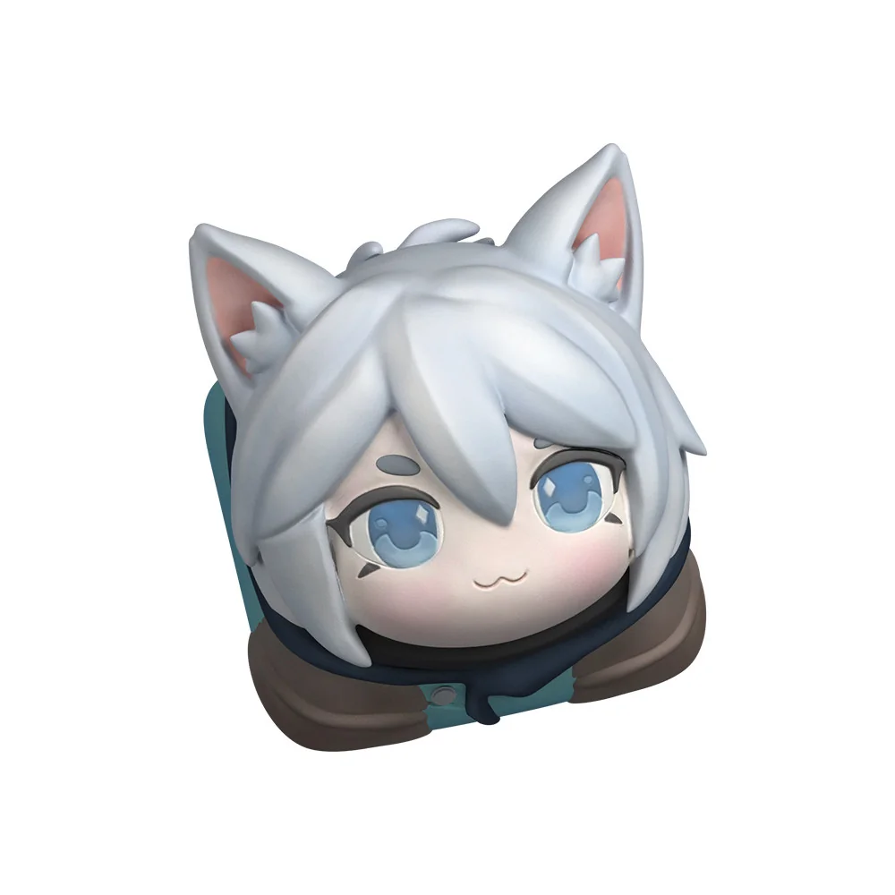 Experience the exclusive Valorant Jett artisan keycap, intricately crafted from vibrant resin, capturing Jett's dynamic essence from every angle.