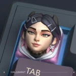 Handcrafted Valorant Clove keycap with enigmatic Clove-inspired design, realistic details, and dark fantasy aesthetic.