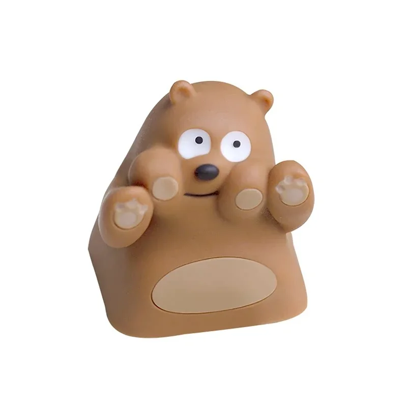 Exclusive We Bare Bears artisan resin keycap, showcasing vibrant characters and meticulous craftsmanship. A playful, cute charm for your keyboard set.