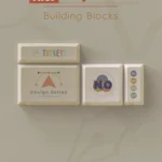 AIer PBT Keycaps Set: a playful building block variant featuring vibrant pixel art and modern AI design elements, perfect for creative setups.