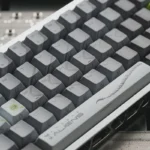 Alien Terror backlit PBT keycap set for custom keyboards, showcasing its transparent, glow-through alien-inspired design with an eerie sci-fi aesthetics.