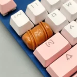 Artisan chocolate resin keycap gallery, showcasing its smooth, handcrafted, dessert-inspired finish and unique appeal.