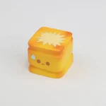 Detailed handcrafted artisan keycap showcasing a miniature, golden-brown roasted, adding a whimsical and warm culinary touch to keyboards.