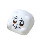 Whimsical Chimitan artisan resin keycap, handcrafted with adorable details, displayed from multiple angles as an expressive ESC key desk accent.