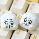 Whimsical Chimitan artisan resin keycap for ESC key, showcasing a handcrafted, adorable, and expressive character design to personalize your desk.