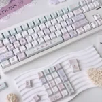 Detailed views of the playful Cozy Bear Home Keycap Set, showcasing adorable bear characters and cozy home elements across diverse keycap profiles.