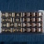Charming 26-key PC add-on coffee keycap set for mechanical keyboards, featuring playful little cat designs and modern transparent aesthetics.