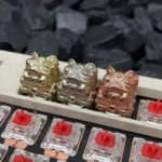 Premium handcrafted 3D Bright Fortune Cat Keycaps, meticulously sculpted to bring charm and prosperity to your keyboard.