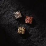 A collection of handcrafted Oni Warrior artisan keycaps, showcasing intricate Japanese warrior designs from various angles in polished and aged finish.